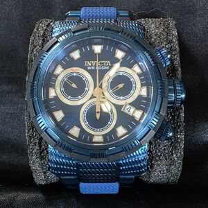 Invicta Blue Stainless Steel Chronograph Watch